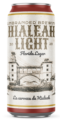 Unbranded Brewing Hialeah Light core beer can